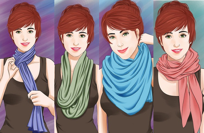 5 Ways to style a scarf