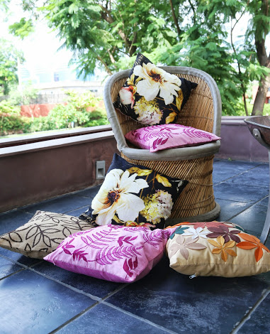 floral print cushion covers