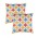 Geometric Patterned Towel Embroidered Cotton Cushion Cover