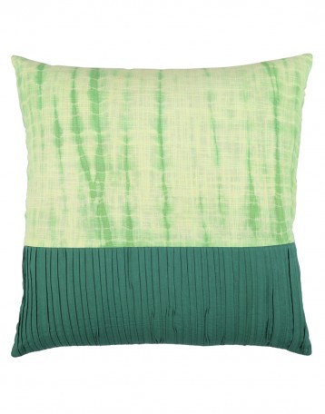 Buy Cotton Slub Tie Dye Emerald Green Cushion Cover Single Pcs
