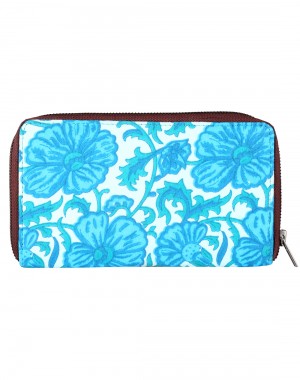 Indian Designer Cotton White Clutch Bag Floral Printed For Women By Rajrang