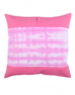 Abstract Tie Dye Fuchsia Cotton Cushion Cover