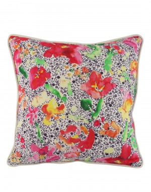 Decorative accessories  cushion covers Cotton Casement Living Room Accessories Home Art throw pillows Red pillow covers Floral Digital Printed 