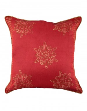 Unique Pillow Cases Polyester Indian Designer Red Cushion Cover Indian Ethnic Single Pillow Shams Floral Hand Block Printed 