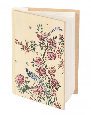 Cream Hand Made Paper Floral Digital Printed Diary