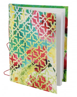 Beautiful Diary Abstract Green Printed Card Board Paper Diary