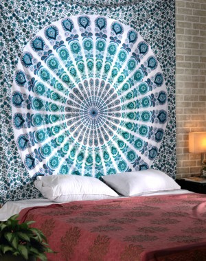 indian Peacock Mandala Tapestry ,Indian Wall Hanging ,Hippie Indian Tapestry,bohemian Wall Hanging,Bedspread Throw Decor Art