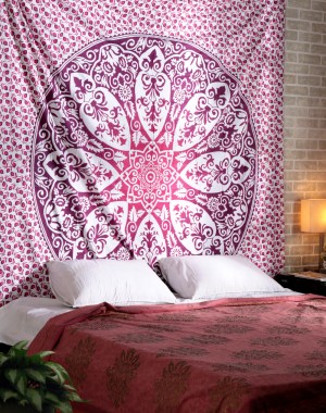 Indian Mandala Tapestry Throw Bedspread, Wall Hanging, Dorm Tapestry , Decorative Wall Hanging, Picnic Beach Sheet 